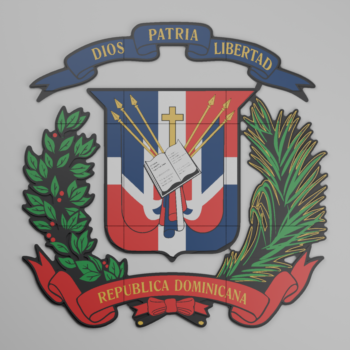 Dominican Escudo design preview